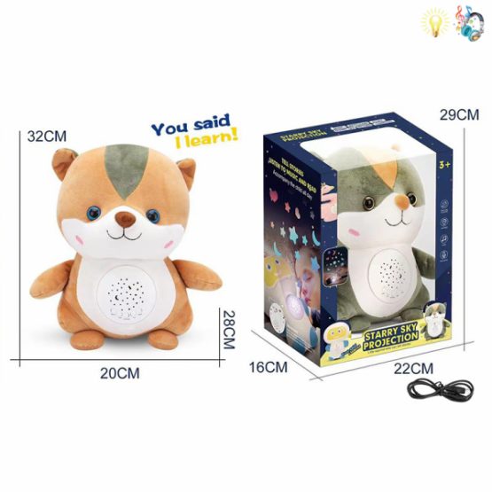 Vjeverica sa svjetlom koja ponavlja riječi