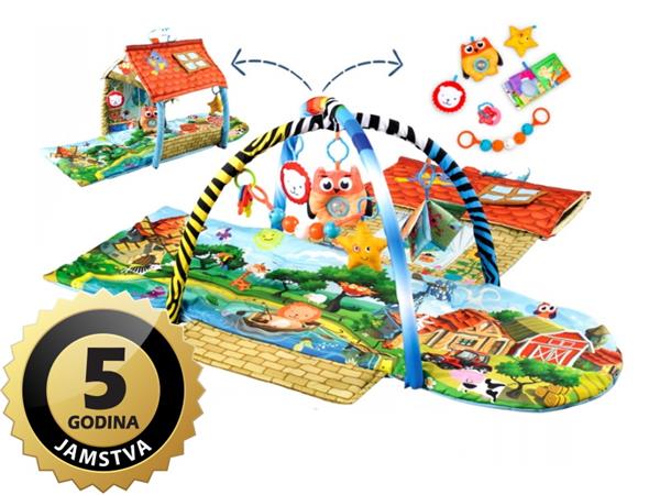 Lionelo podloga za igru/edukativni madrac/dvorac s igračkama