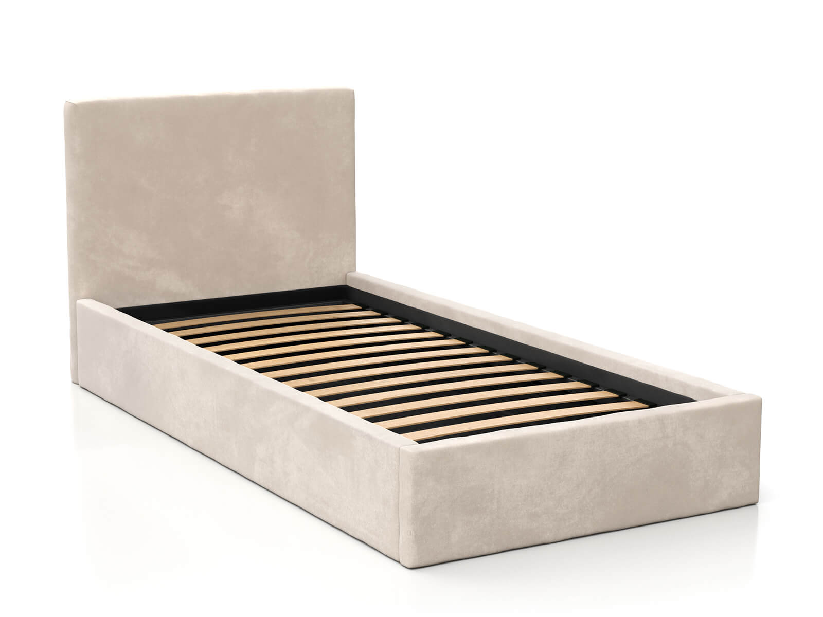 Tapecirani krevet 90x200 - "kocka" - Kids Line 4 - bež